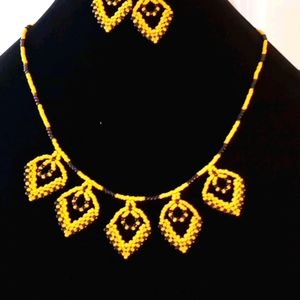 Necklace and earrings